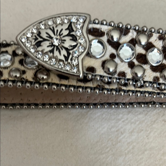 Christine Alexander Silver Studded Women\'s Belt